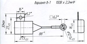 чертеж конденсатора K73-21